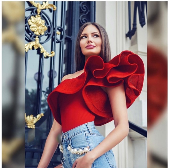 🎉JUST IN! 🎉Sexy off shoulder onepiece bodysuit - Picture 5 of 8